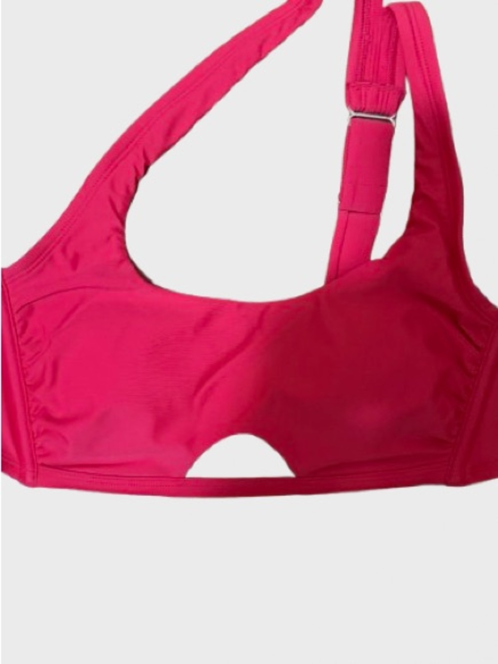 Shade & Shore  Red  One-Shoulder Sports Bra